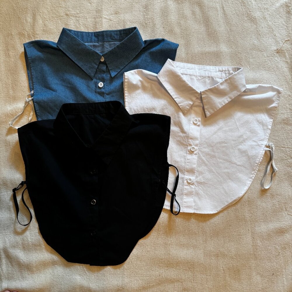 3 Piece Detachable Dickey Collars